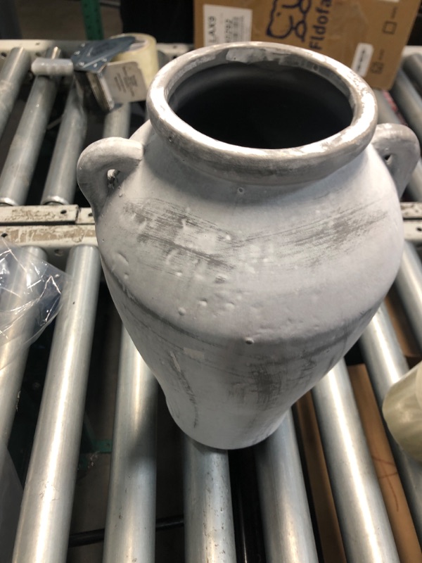 Photo 1 of (see all images) Farmhouse Ceramic Vase, Large Rustic Vases for Indoor Home Decor Tall Floor VAse for Living Room Bed Room Housewarming Holiday Decoration