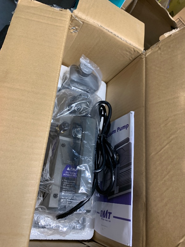 Photo 1 of (PARTS NOT FUNCTIONAL) Orion Motor Tech A2L Vacuum Pump, 3.5 cfm 1/4 hp Single Stage Sparkless Ignition Proof Vacuum Pump for R1234yf R32 R134a R22 R410A with 15 Micron Ultimate Vacuum, Auto HVAC Vacuum Pump