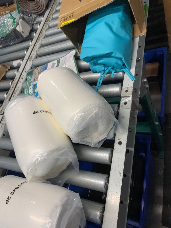 Photo 1 of (see all images) Outdoor Chair Cushions Set of 6: Waterproof & Fade Resistant Seat Cushion for Patio Furniture -