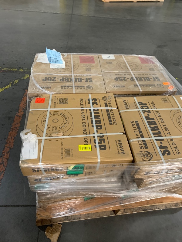 Photo 1 of ***Pack of 24***Fitvids 2" Olympic Bumper Plate Weight Plates with Steel Hub, 25LB, Pair