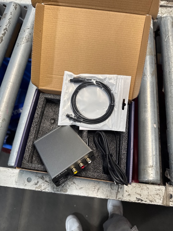 Photo 1 of (NO SIGNS OF LIFE) (USED/FAIR) Fosi Audio K5 Pro Gaming DAC Headphone Amplifier Mini Hi-Fi Stereo Digital-to-Analog Audio Converter USB Type C/Optical/Coaxial to RCA/3.5MM AUX for PS5/PC/MAC/Computer