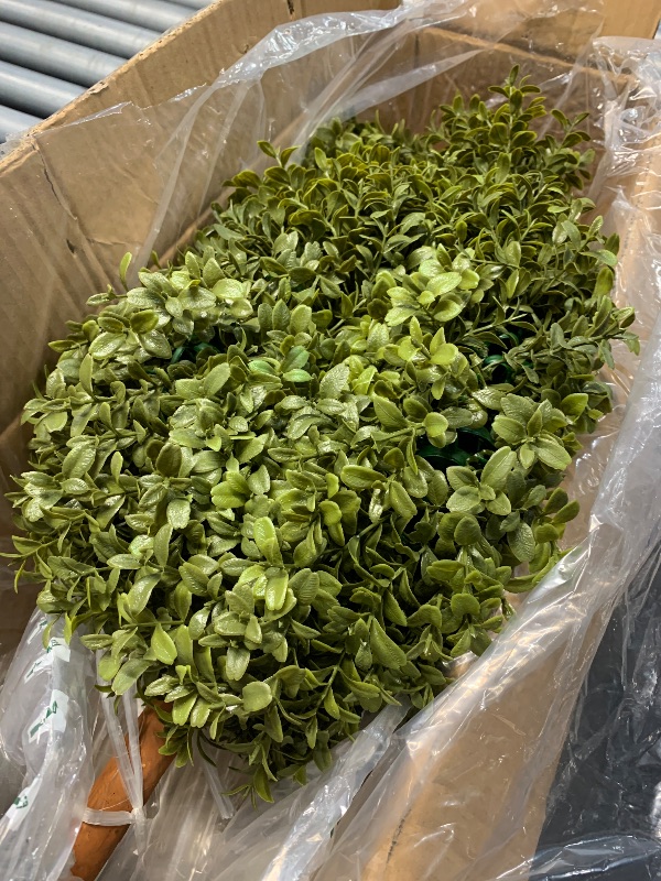 Photo 1 of (used)(see all images) Nearly Natural Boxwood Topiary Spiral Artificial Tree (Indoor/Outdoor)