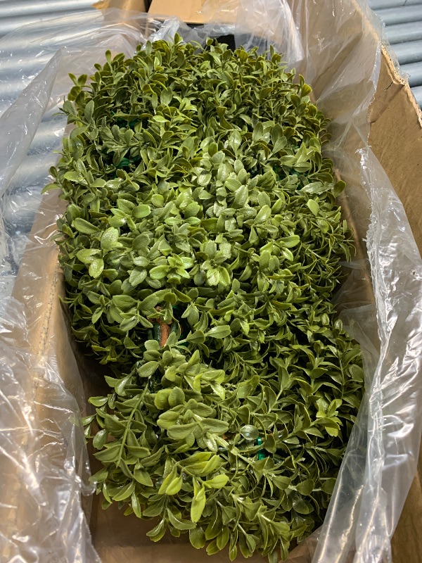 Photo 1 of (used)(see all images) Nearly Natural Boxwood Topiary Spiral Artificial Tree (Indoor/Outdoor)