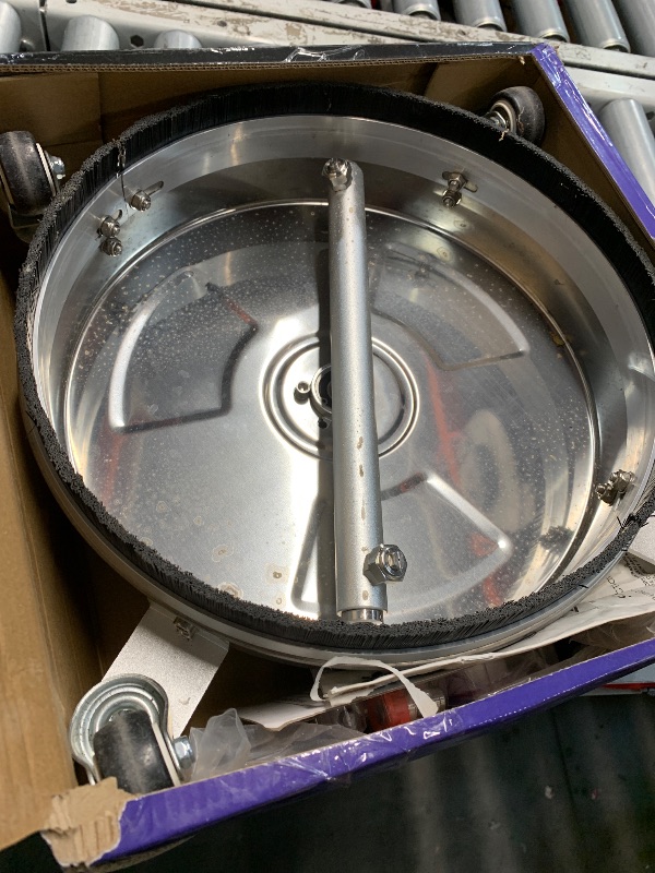 Photo 1 of (used) janz 14" Pressure Washer Surface Cleaner with 4 Wheels, Stainless Steel Housing, 1/4" Quick Plug, 2 Extension Wands