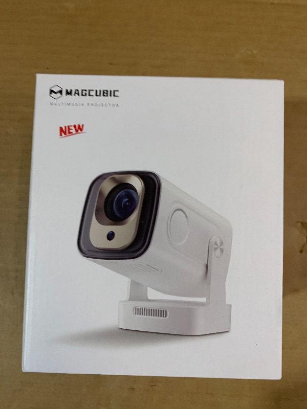 Photo 1 of ?Auto Focus&1080P?Magcubic Mini Smart Projector with 4K Support, Portable Projector with Wifi and Bluetooth, 5W Speaker, Built in Apps, Voice Control, Outdoor Movie Projector