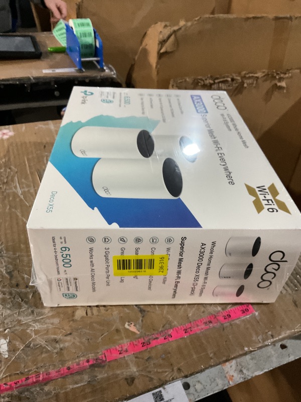 Photo 1 of ***LIKE NEW/OPEN BOX***TP-Link Deco X55 AX3000 WiFi 6 Mesh System - Covers up to 6500 Sq.Ft