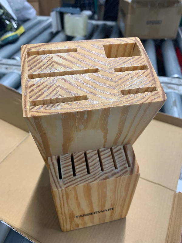 Photo 1 of (please see all images) Dmore magnetic knife block without knives, 360° 