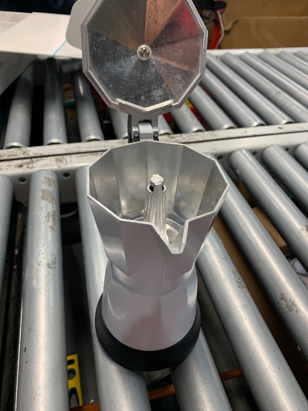 Photo 1 of (used) Lemosae Coffee Pot 6 Cup Electric Espresso Coffee Maker Italian Moka Maker 300ml Portable Aluminum Espresso Machine Cafetera