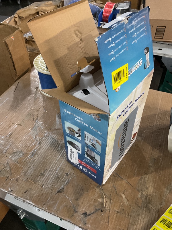 Photo 1 of (used) Lemosae Coffee Pot 6 Cup Electric Espresso Coffee Maker Italian Moka Maker 300ml Portable Aluminum Espresso Machine Cafetera