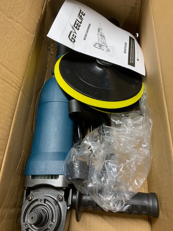 Photo 1 of (see all images) GEVEELIFE Buffer Polisher, 6 Inch/7 Inch 1600W Rotary Car Buffer Polisher Waxer, 7 Variable Speed