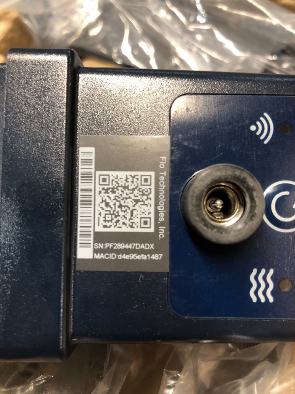 Photo 1 of Moen Flo Smart Water Monitor and Automatic Shutoff Sensor, Wi-Fi Water Leak Detector for 3/4-Inch Diameter Pipe, 900-001