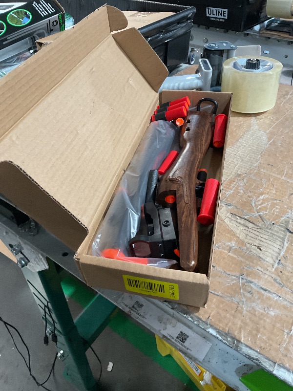 Photo 1 of (USED/FAIR) (UNTESTED) Toy Shell ejecting Soft Bullet foam blasters pellet Ball realistic dart gun Sniper Rifle with scope cool stuff that look real Shooting Game for year old kids boys toys gift ideas (toy shotgun)