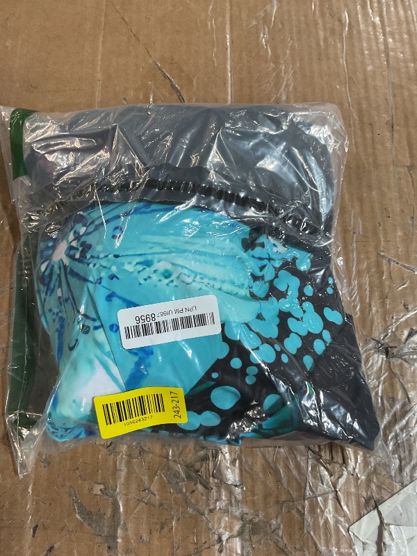 Photo 1 of (20W) (BAGGED) Plus Size Swimsuit for Women Over 50 Scoop Neck Two Piece Bathing Suits for Summer Beach Side Classic Floral Blue 20W