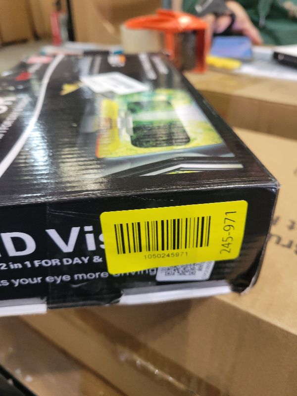 Photo 1 of 2 in 1 Anti Glare HD Car Sun Visor Day Night Driving Sun Blocker Adjustable Car Sunshade Night Vision Extender for Vehicle (1)