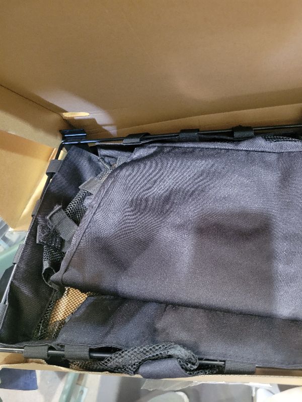 Photo 1 of 2 Packs Large Mesh Slatwall Baskets, 16x16x12 Inch Slat Wall Mesh Baskets with 4 Hooks, 13.3 Gallon Mounted Hanging Slatwall Baskets with Zipper for Shop Garage Gym Display Storage Panel Accessories