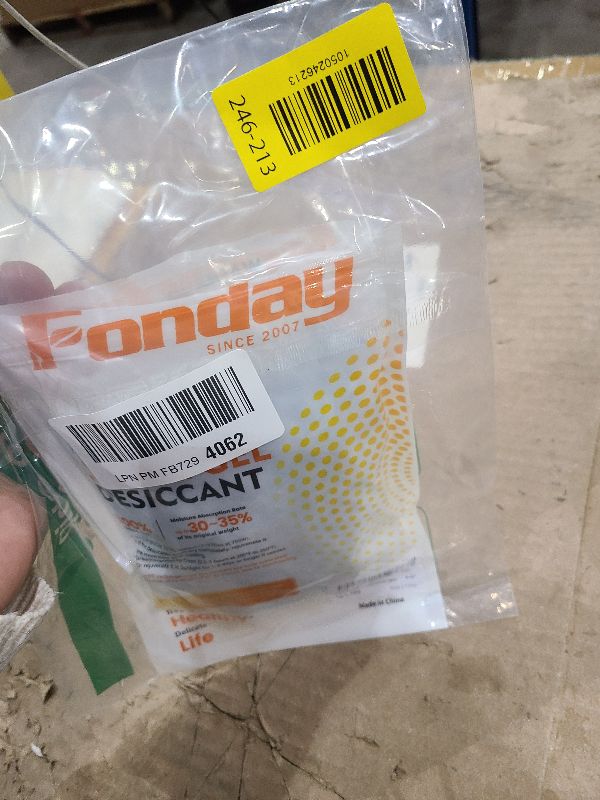 View 2 of 1 Gram 100 Packets Fonday Food Grade Silica Gel Desiccants Packs Moisture Absorbers Dehumidifier