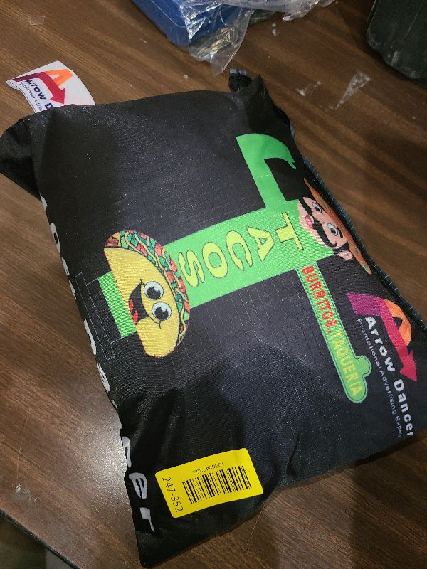 Photo 1 of 10ft Tacos Wacky Waving Tube Man (18" Diameter) One Arm Waving Inflatable Taco Stand Promotions Food Truck Marketing & Taqueria Grand Opening - Storefronts Attention Advertising Guy (Without Blower)