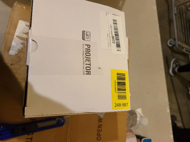 Photo 1 of ?Electric Focus?Mini Projector, Projector 4K 1080P Support, 260 ANSI Lumens Projector with Wifi and Bluetooth, Upgrade Smart Proyector, 5w Speaker, Auto Keystone Correction 35"-130" Screen HY300 Plus