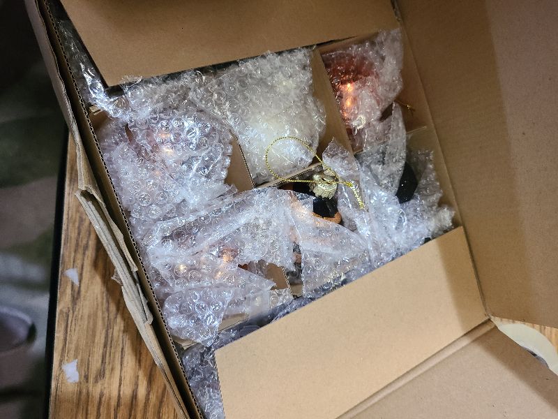 Photo 1 of 2.3" Christmas Tree Ornament Decorations Indoor, 12-Pack Pumpkin Decorative Hanging Ball Ornaments Set for Halloween Christmas Tree, Holiday Party Indoor Home Decor