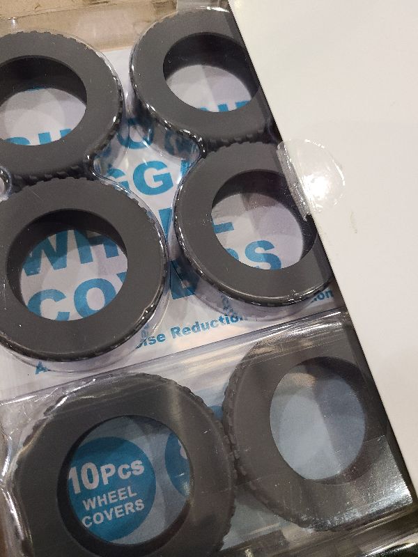 Photo 1 of 10-Pack Upgrade Luggage Wheel Covers, Silicone Protective Covers for 2-2.4" Suitcases Spinner Wheel, Wear-Resistant, Anti-Noise, Thickened Protector, Travel Accessories (Dark Grey)