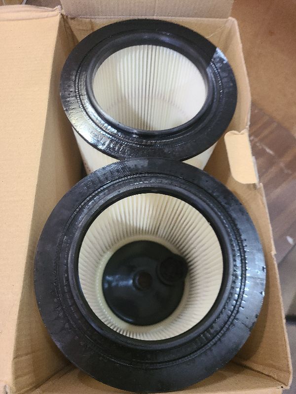 Photo 1 of 2 Pack 17816 Filter for Craftsman Shop Vac Wet/Dry 5 6 8 12 16 32 Gallon,9-17816 Red Stripe Vacuum Replacement Filters