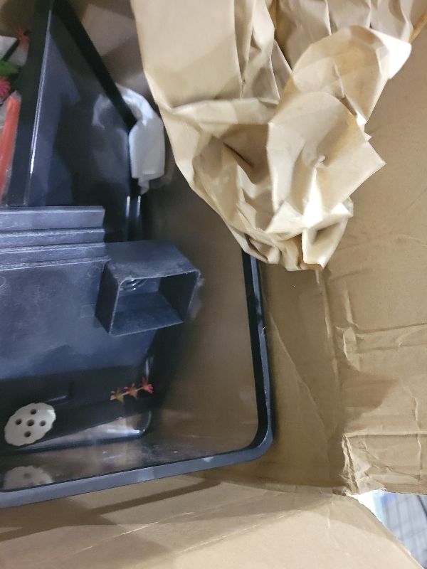 Photo 1 of (Tank + Light + Filter + Filter Balls) Turtle Tank Kit, Turtle Tank Starter Kit,Bottom Drainage, Multi-Function Areas for Turtles, Crabs,Fishes, Amphibians,Reptiles. (15.75 x 8.64 x 8.64 Inch)