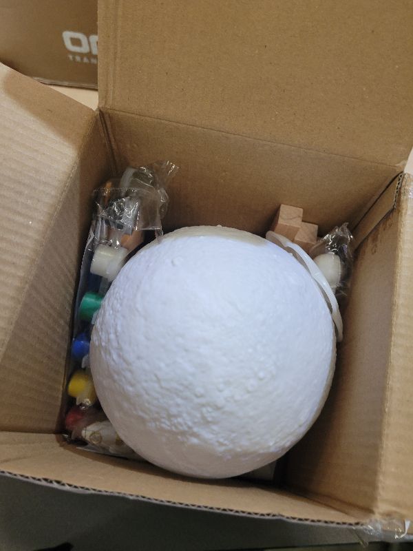 Photo 1 of [ Update 2025] Paint Your Own Moon Lamp Kit, 5.9 inches-Button Battery Type DIY Moon Night Light for Kids Art Supplies Creativity Arts & Crafts Kit for Kids, Teen Girls Boy Birthday