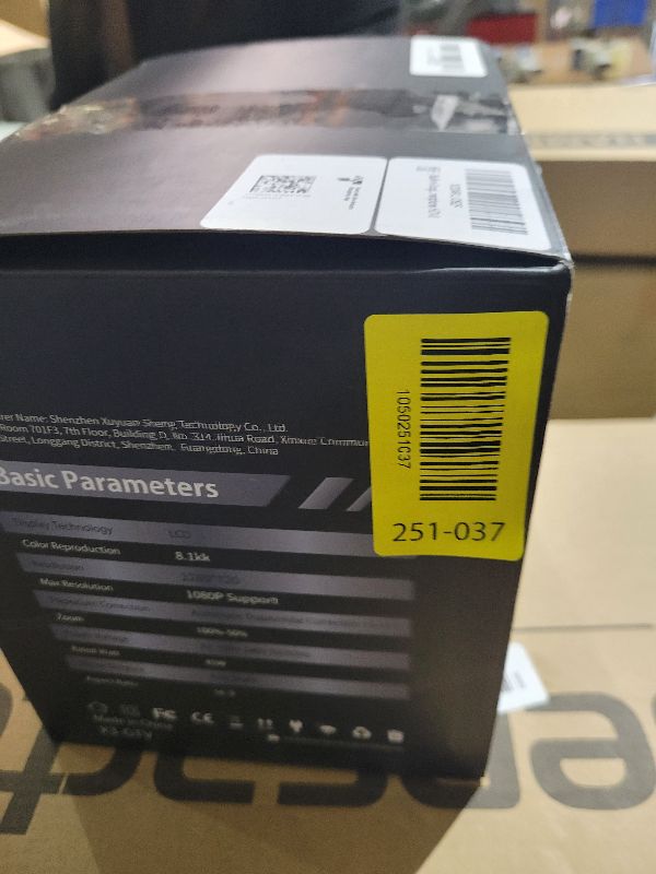 Photo 1 of [ Built-in Google TV & Voice Control] WISHOLY Mini Projector with WiFi and Bluetooth, Built-in Streaming Apps, Portable Movie Projector 4K with 180° Rotatable for Outdoor, Home Theater, Movie Night