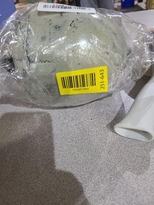 Photo 1 of 10 Inch Halloween Skeleton with Different Light Colors, Holiday Party Home Haunted House Yard Art, Indoor Lawn Stakes Garden Halloween Skeleton Decoration