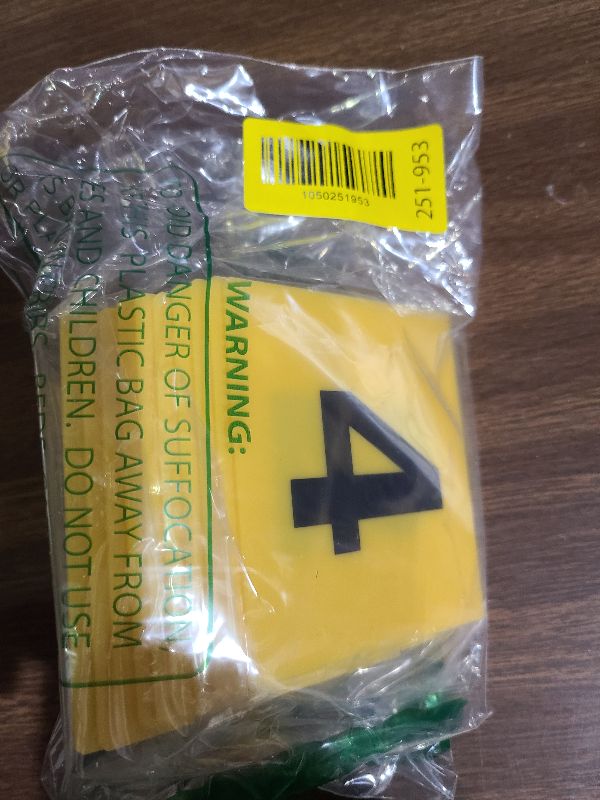 Photo 1 of 10 Pcs Evidence Markers Detective Scene Markers Decorations Number ID Tents for Clue Game Murder Theme Halloween Party Supplies, Yellow