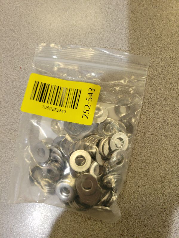 View 2 of 1/4“Stainless Flat Washer,Plain Washer 5/8" OD,Stainless Steel 304(18-8),100Pack,for 1/4" Bolt(Screw) by DYFOL