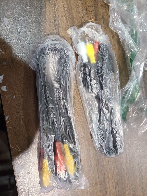 Photo 1 of 2 Pack 6Ft AV Cable N64 AV Cable Composite Retro Audio Video Standard Cord for Nintendo 64 TV Game/SNES/Gamecube/GC