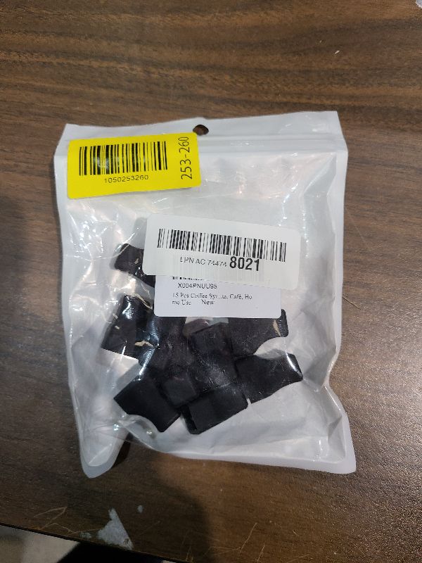 Photo 1 of 15 Pcs Coffee Syrup Pump Tip Covers Black Rubber Seal Caps for Coffee Syrup Bottles Fits Most Pump Tips, Keep Sugar Condiments Olive Clean Preserved for Barista, Café, Home Use