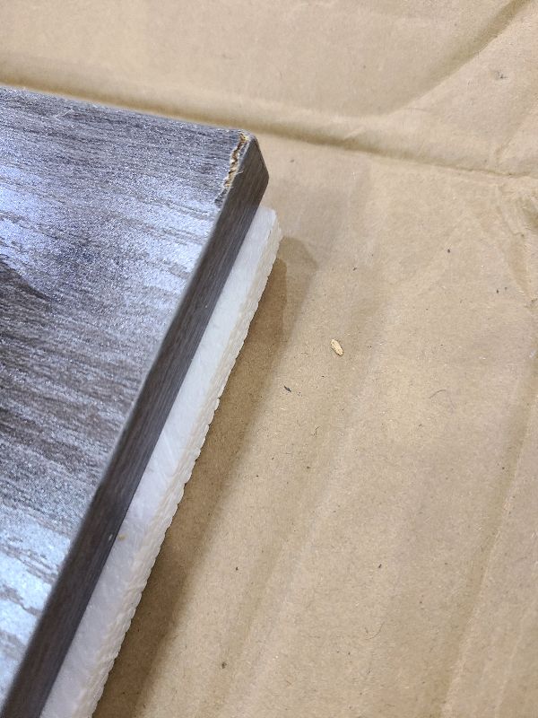 Photo 4 of Huuger Computer Desk, 55 Inch Home Office Desk, Gaming Writing Work from Home Study Desk, Large Legroom, Sturdy Metal Frame, Modern Simple, Grey