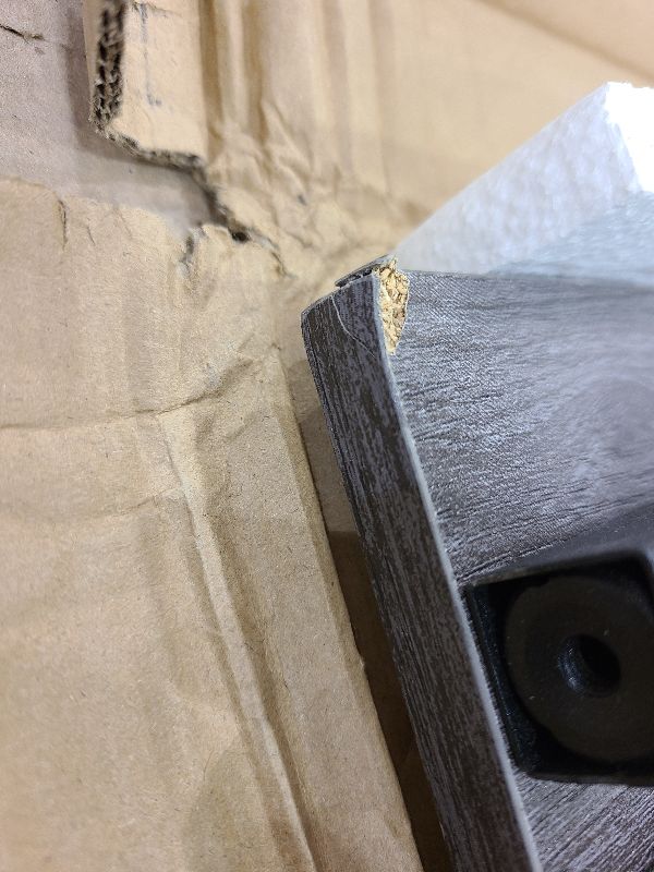 Photo 2 of Huuger Computer Desk, 55 Inch Home Office Desk, Gaming Writing Work from Home Study Desk, Large Legroom, Sturdy Metal Frame, Modern Simple, Grey