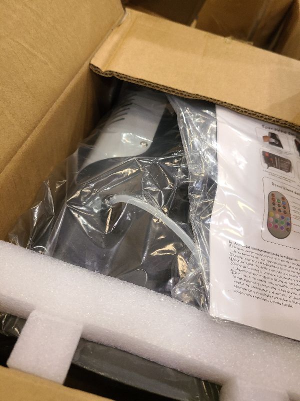 Photo 1 of 1200W RGB Fog Machine, 6 Colorful LED Lights for Smoke Machine Indoor/Outdoor Use, Perfect for Parties, Weddings, and Stage Effects