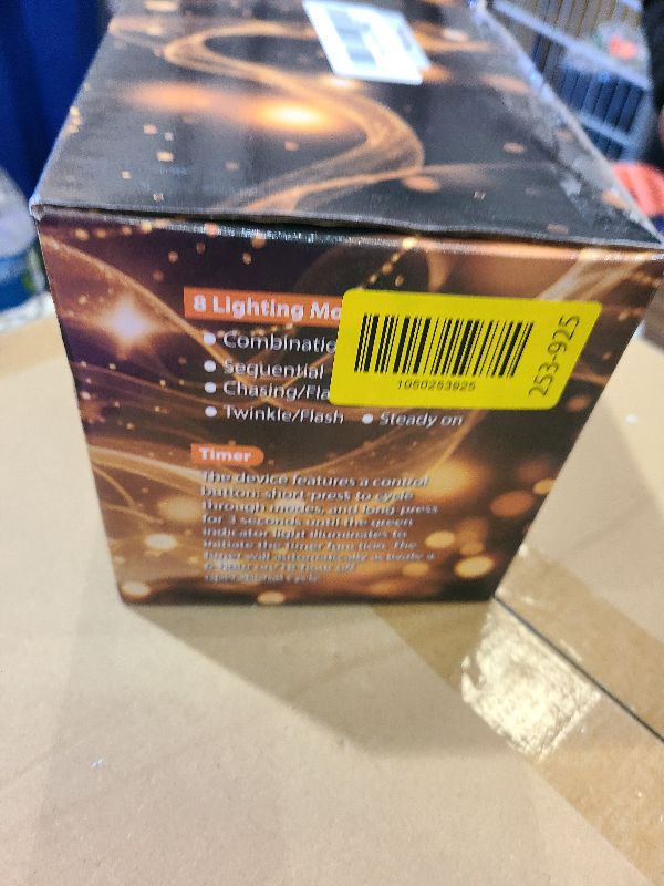 Photo 1 of 1000 LED 50FT Cluster String Lights, Outdoor Warm White Waterproof Christmas Tree Firecrackers String Lights with 8 Modes & Timer, Plug in Twinkle Fairy Lights Decor for Indoor Xmas Party Bedroom