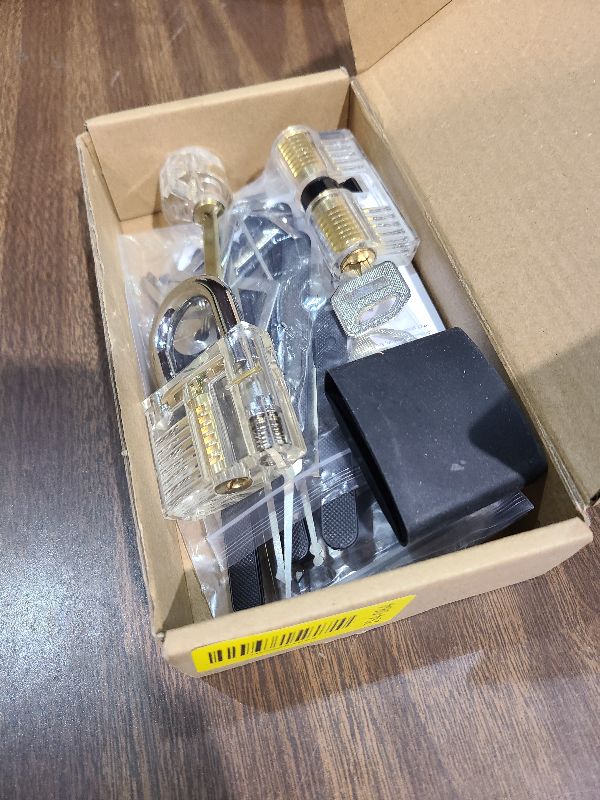 Photo 1 of 1-Pack Keyed Padlock, Waterproof and Rustproof, Solid Brass Lock with 1-1/4" Wide Body, Padlock with Keys for Storage Unit, Sheds, Garages and Fence