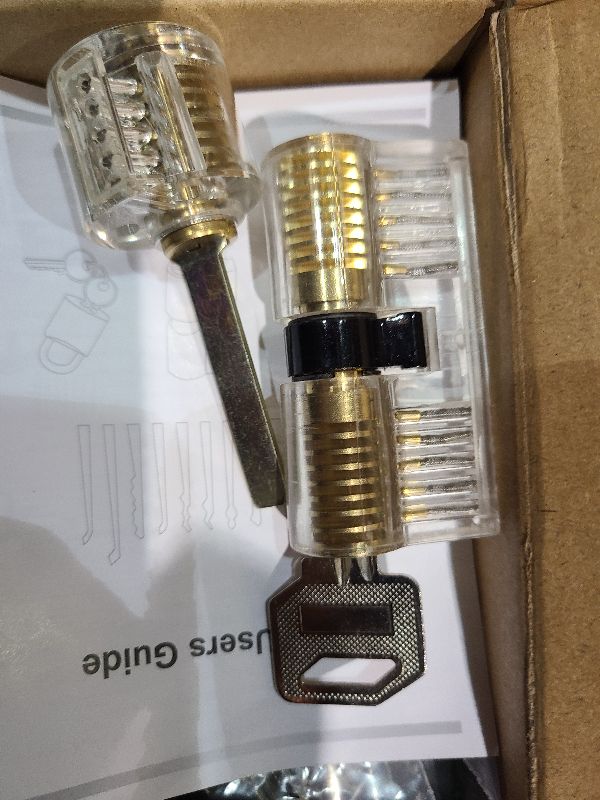 Photo 1 of 1-Pack Keyed Padlock, Waterproof and Rustproof, Solid Brass Lock with 1-1/4" Wide Body, Padlock with Keys for Storage Unit, Sheds, Garages and Fence