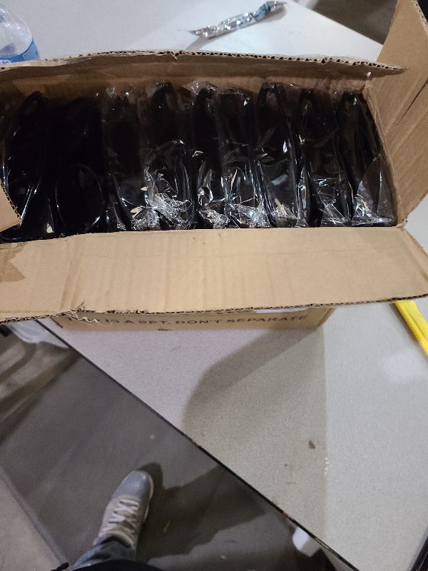 View 2 of 100 Pack Black Sunglasses Bulk, 80s Style Plastic Sun Glasses Toy, Carnival Prizes, Summer Beach/Pool Party Favor for Kids Adult, Birthday Decoration Supplies, Goody Bag Stuffer, Gift Box for Boy Girl