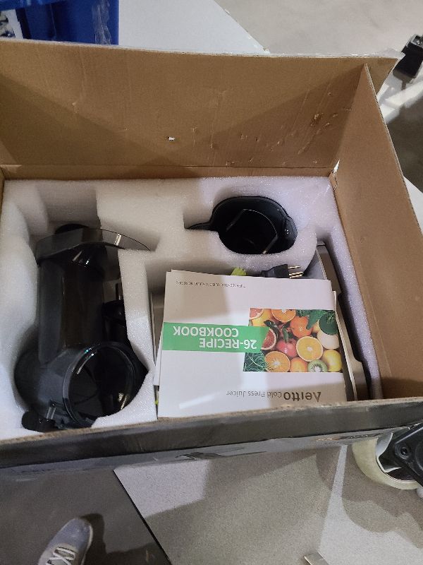 Photo 1 of Aeitto Cold Press Juicer Machines, 3.6 Inch Wide Chute, Large Capacity, High Juice Yield, 2 Masticating Juicer Modes, Easy to Clean Slow Juicer for Vegetable and Fruit, Silver