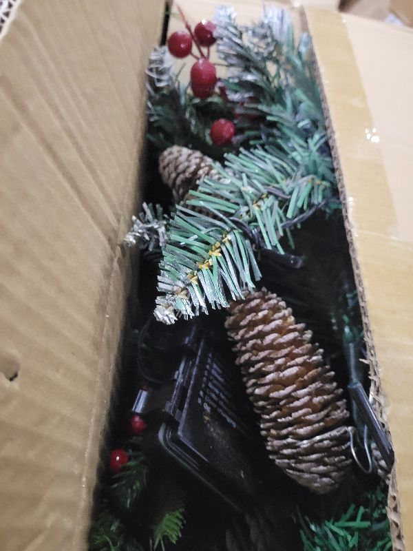 Photo 1 of 2 Pack Christmas Decorations Outdoor - 21" Pre-Lit Outdoor Christmas Tree with Lights, Prelit Planter Bushes with Remote, Christmas Planter Urn Filler for Front Porch Pathway Yard Garden Holiday Decor