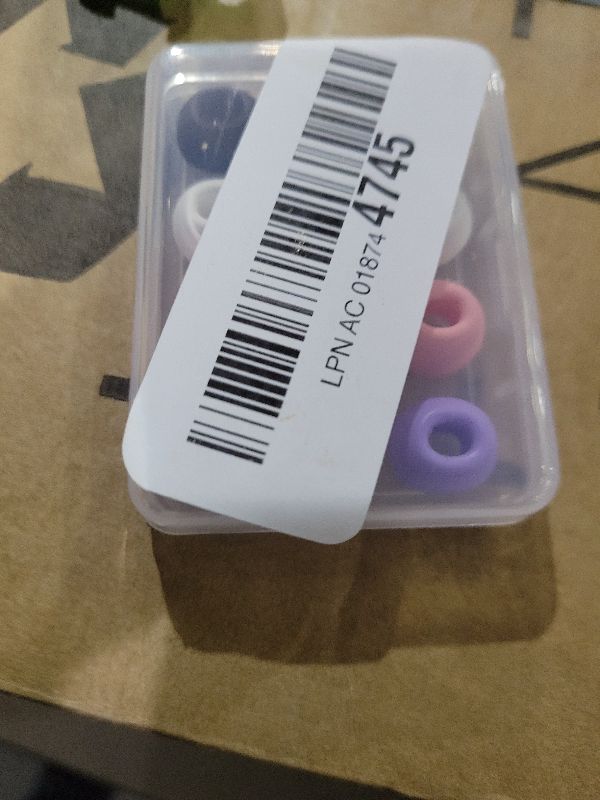 Photo 1 of (4-Pairs) EarTips for Airpods Pro & Pro 2nd Gen Ear Tips (4-Pairs) - Silicone, Anti-Slip - Fit in Charging Case (Black/White/Pink/Purple)