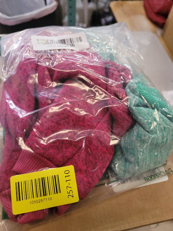 Photo 1 of 2 Pack Dog Sweaters for Small Dogs Girl Boy Winter Fleece Clothes Warm Soft Dog Sweatshirt Outfit for Dogs Cats Pet Apparel (Wine Red+Green, Medium)