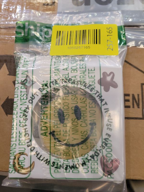 Photo 1 of Magsafe Compatible Mobile Phone Grip Stand Holder Cute Smile Face Shape Expandible Collapsible for Kindle Smartphone Tablet Cell Phone Accessory (Yellow)