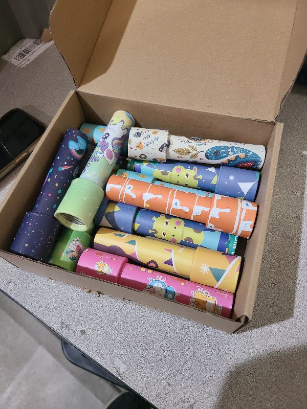 View 2 of 15 Pcs Classic Kaleidoscopes Kids Birthday Party Favor Old Fashioned Vintage Educational Toys Stocking Stuffers Goodie Bag Fillers for Classroom School Return Gifts Carnival Prizes (Lovely Style)