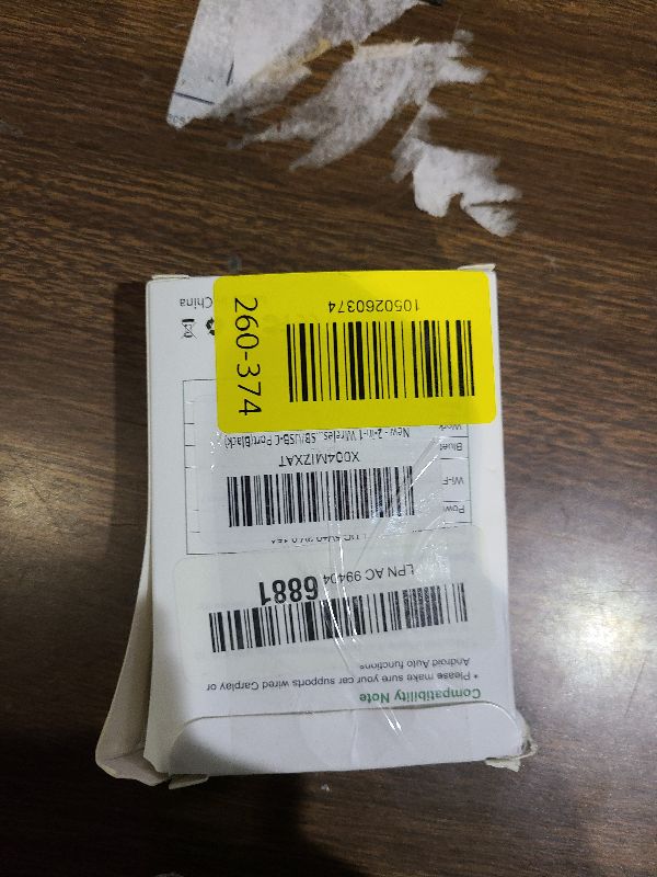 Photo 1 of 2-in-1 Wireless CarPlay & Android Auto Adapter, Plug & Play CarPlay Dongle Converts Wired to Wireless, Fast Auto-Connect, No Delay, Compact Design for iPhone & Android with USB/USB-C Port(Black)