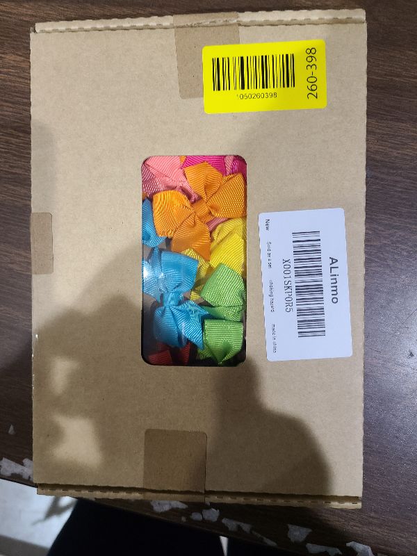 Photo 1 of 2" Baby Hair Clips Fully Lined Bows Tiny Alligator Clips for Infants and Toddlers in Pairs