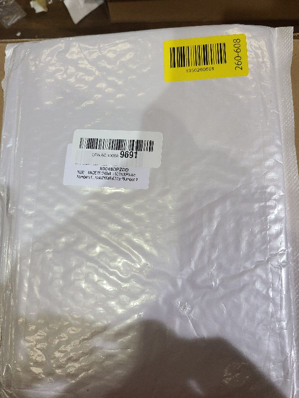 Photo 1 of 10 Inch House Numbers for Outside Modern Black House Number Large Metal Address Numbers for Outside Floating Door Numbers with Nail Kit for Number 9