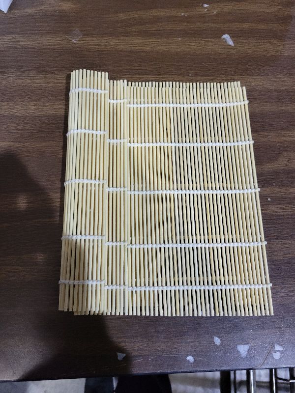 Photo 1 of 2 Pack Bamboo Sushi Rolling Mat, Sushi roll maker,Sushi making kit, Bamboo Sushi Rolling Mat,Sushi maker(9.5" x 9.6")